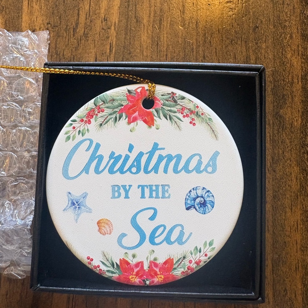 Christmas by the Sea Holiday Ornament